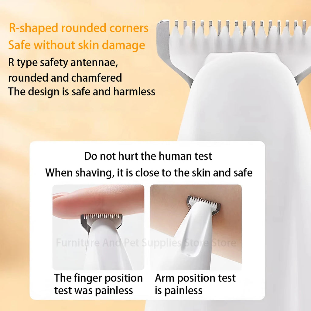 Professional LED Dog Paw Trimmer – IPX7 Waterproof & Cordless Precision Clipper
