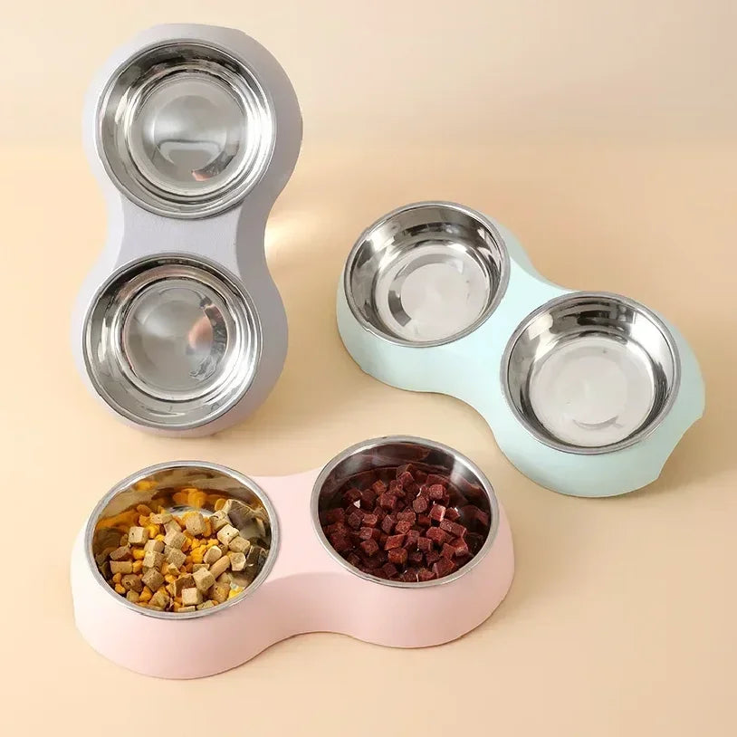 Double Pet Food & Water Bowl