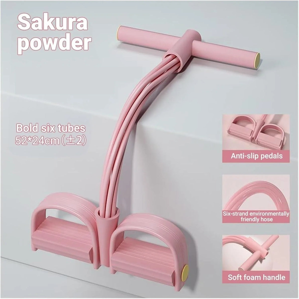 6-Tube Pedal Resistance Band