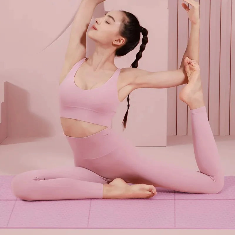4mm Anti-Slip Yoga Mat Portable Fitness Workout Mat