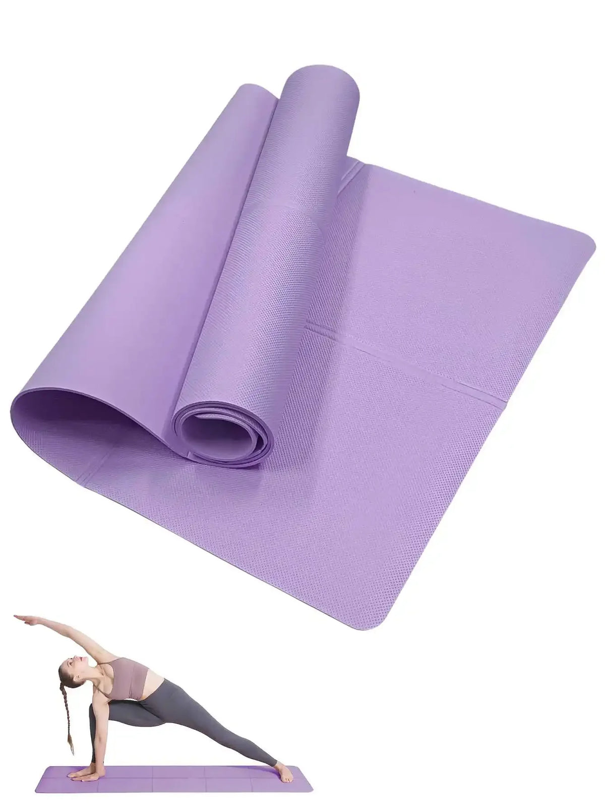 4mm Anti-Slip Yoga Mat Portable Fitness Workout Mat