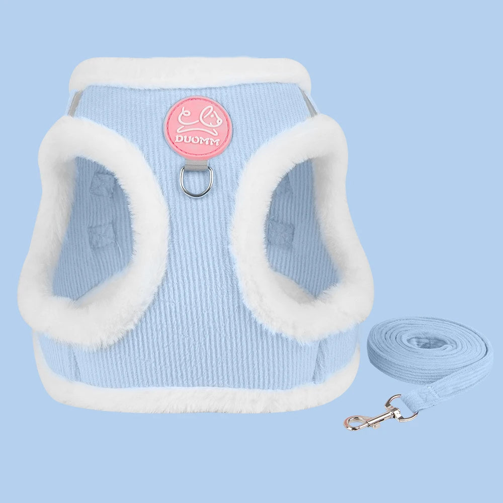 Rabbit Fur Pet Vest Harness