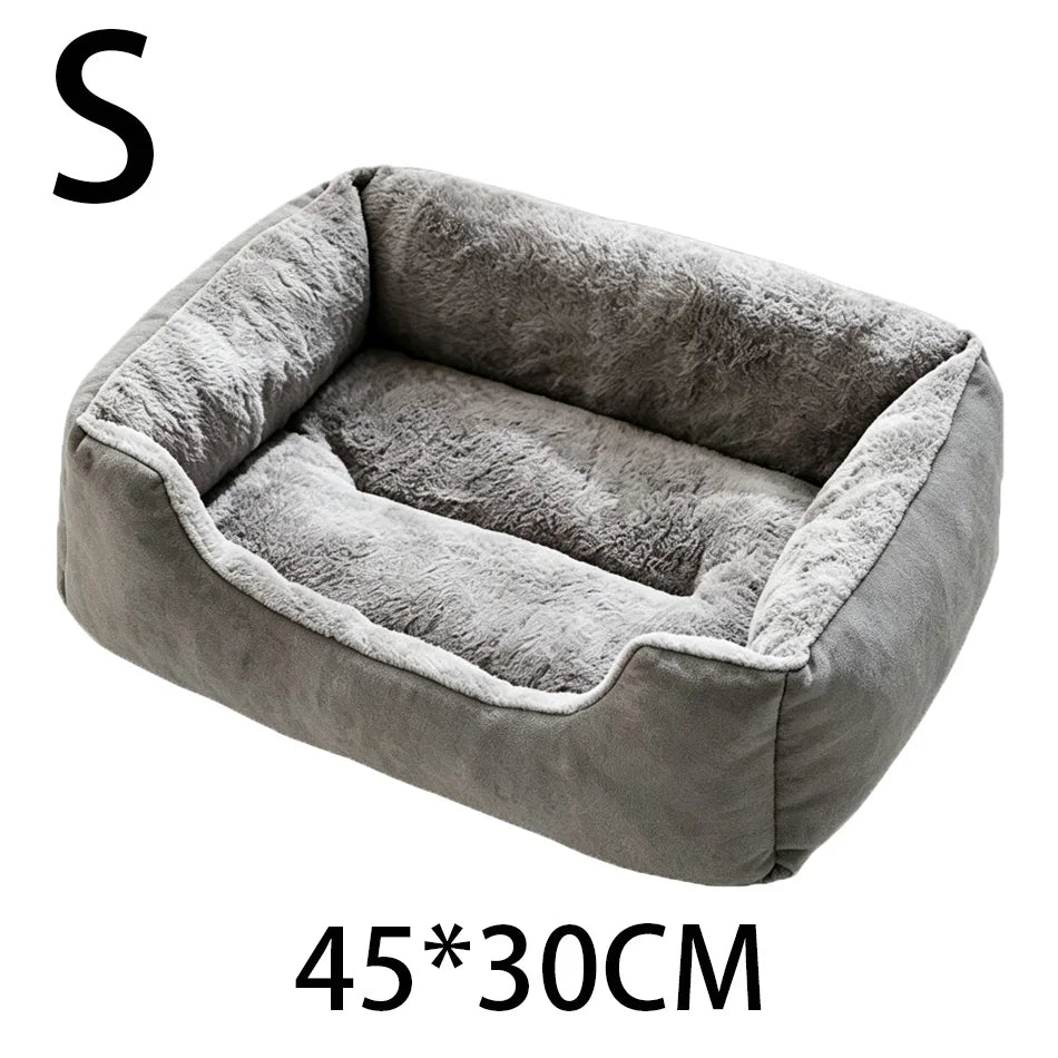 Winter Plush Cat Bed House