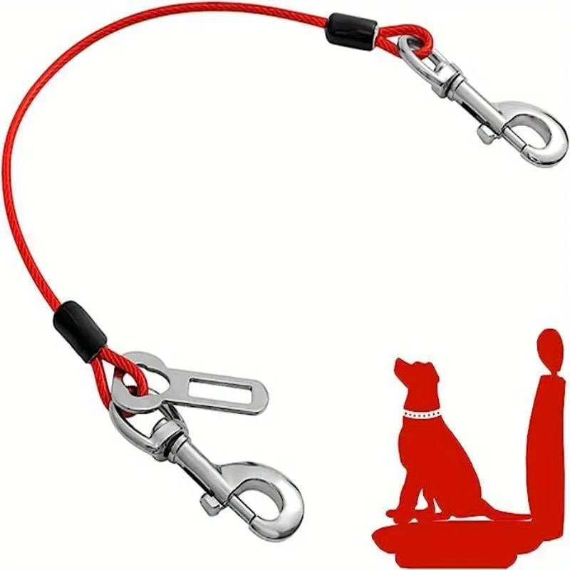 Durable Chew-Proof Dog Safety Harness and Vehicle Seatbelt Restraint for Small to Medium Breeds.