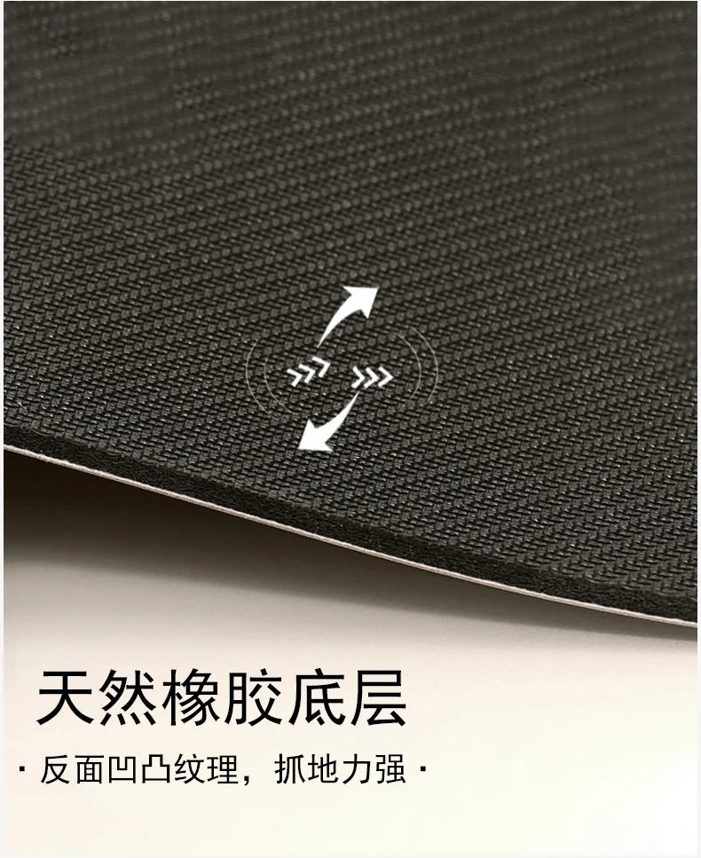 Eco-Friendly Curved Arch Oval Yoga Mat – PU Rubber Non-Slip Suede Surface
