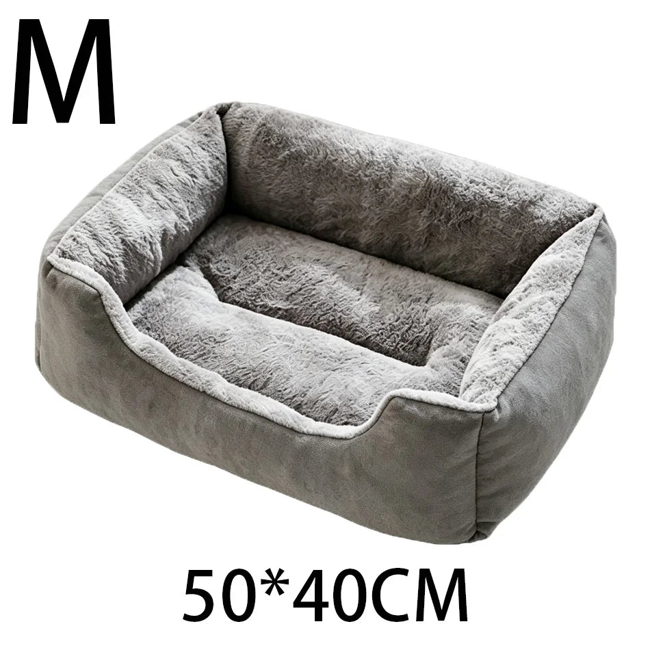Winter Plush Cat Bed House