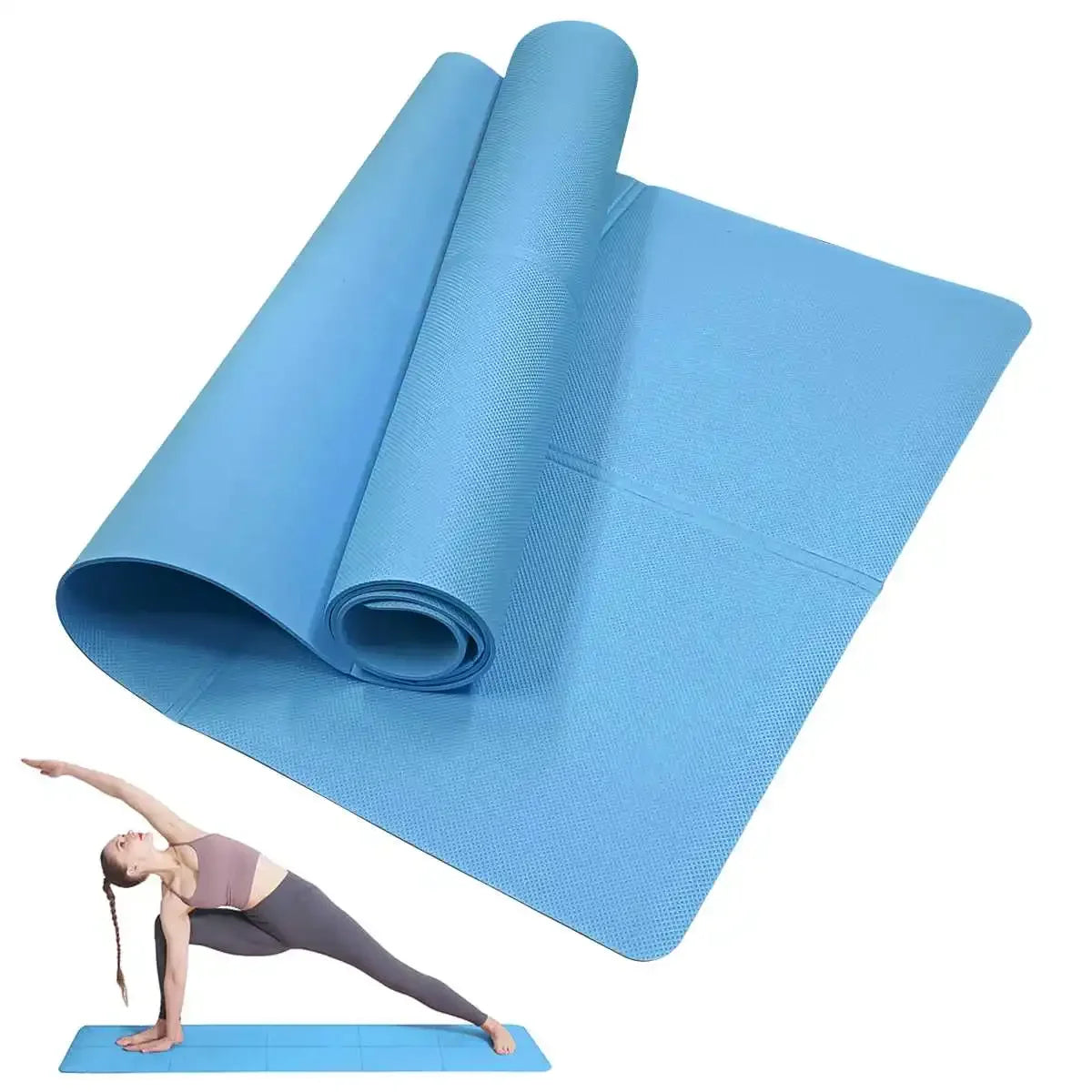4mm Anti-Slip Yoga Mat Portable Fitness Workout Mat