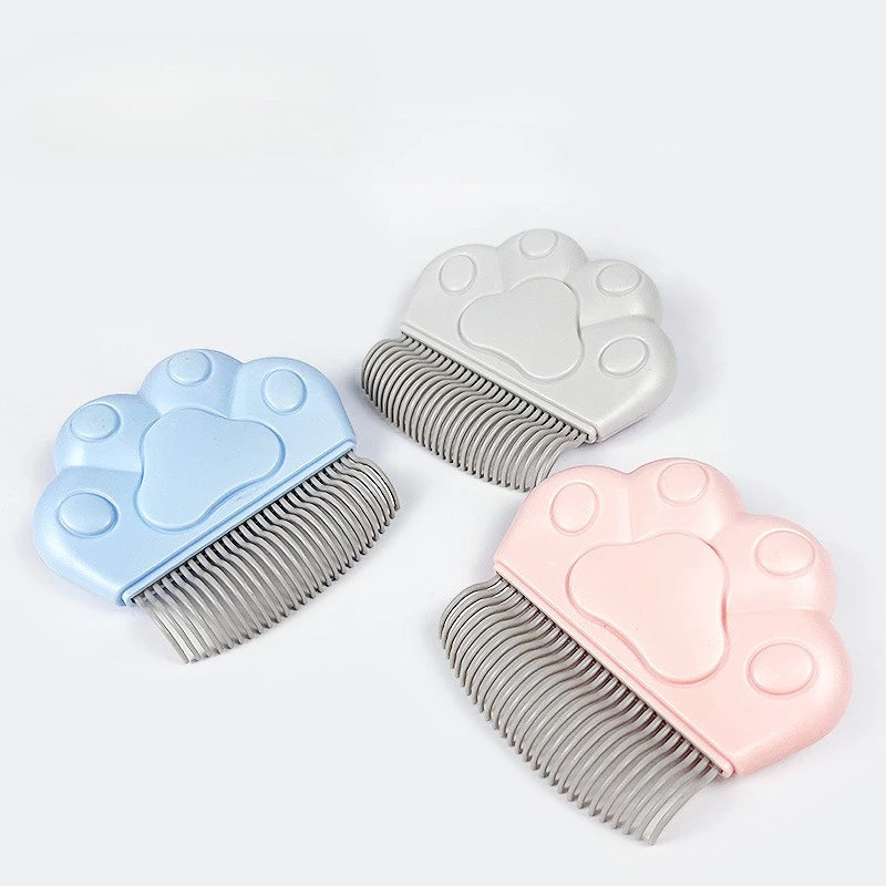 Professional 2-in-1 Pet Dematting & Deshedding Tool – Double-Sided Stainless Steel Undercoat Rake and Knot Cutter for Cats and Dogs