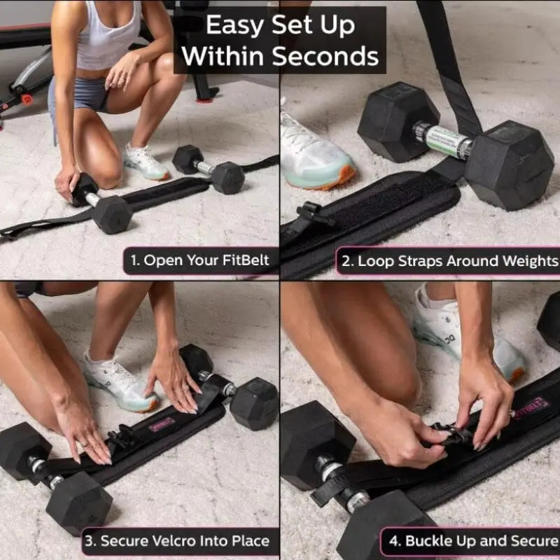 Dumbbell Exercise Belt for Hip Thrust Training