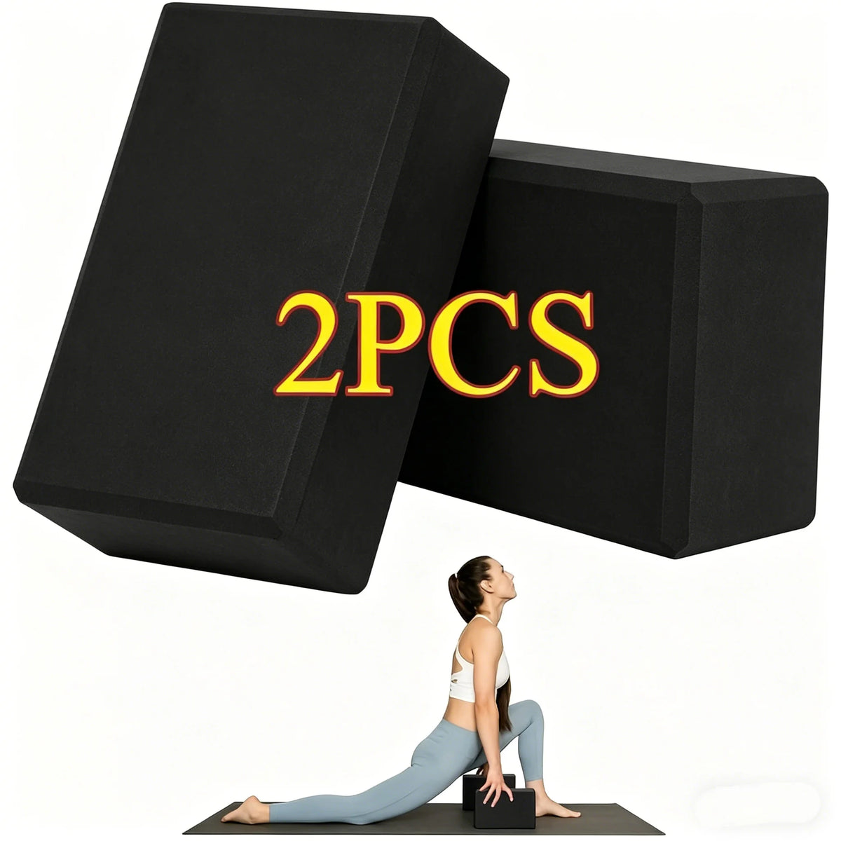Yoga Block for Yoga, Stretching & Fitness Support