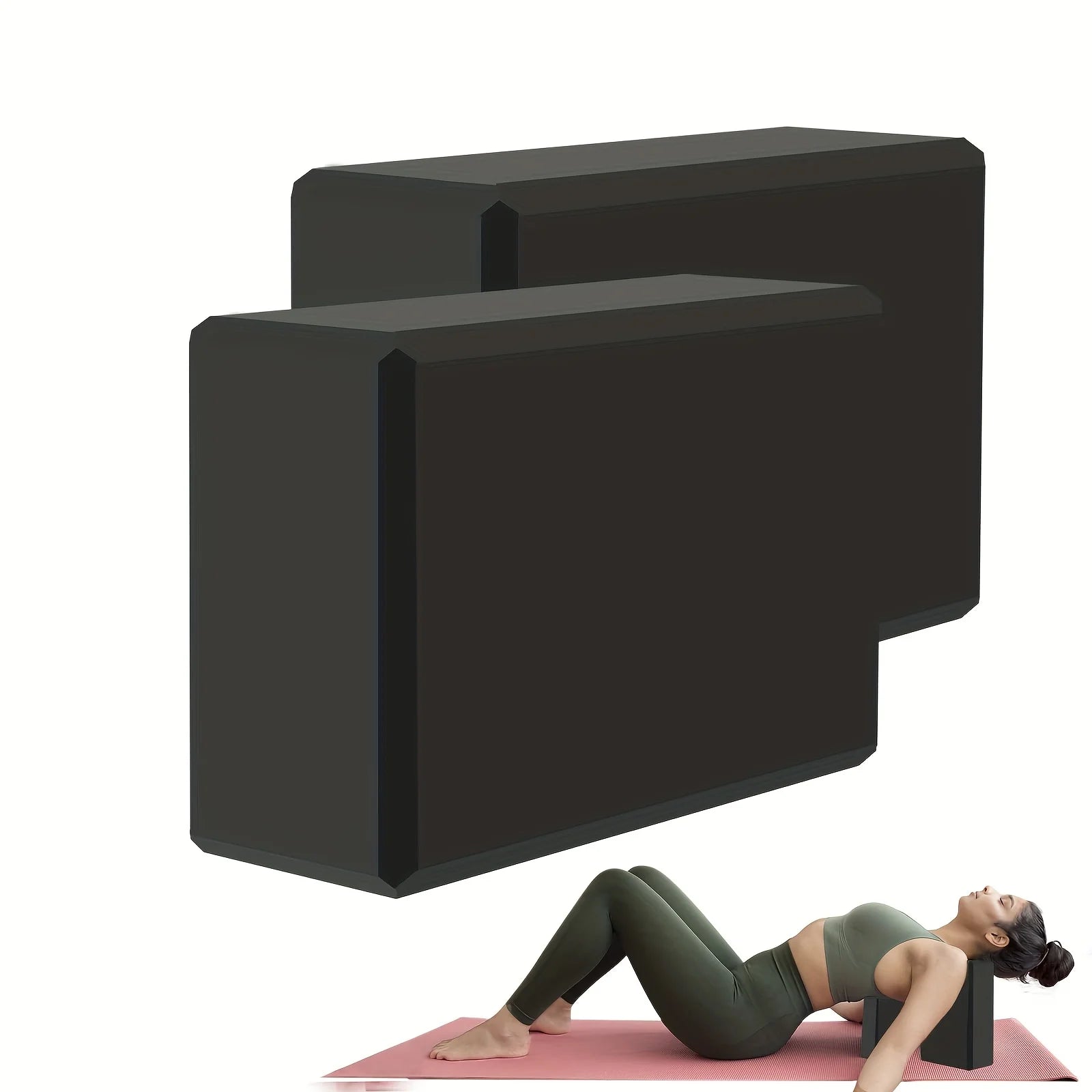 Yoga Block for Yoga, Stretching & Fitness Support