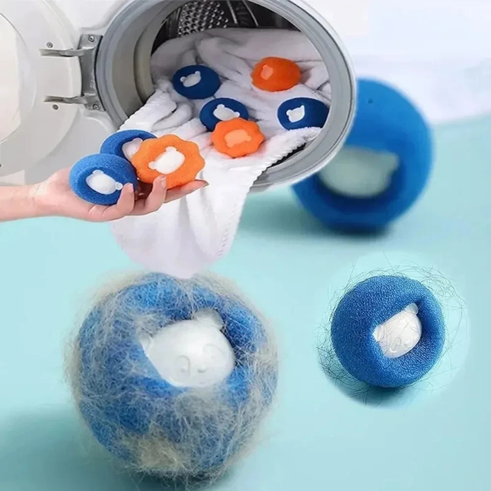 Reusable Laundry Balls Pet Hair and Lint Remover Filter (3-10 Piece Pack) for Washing Machine & Dryer