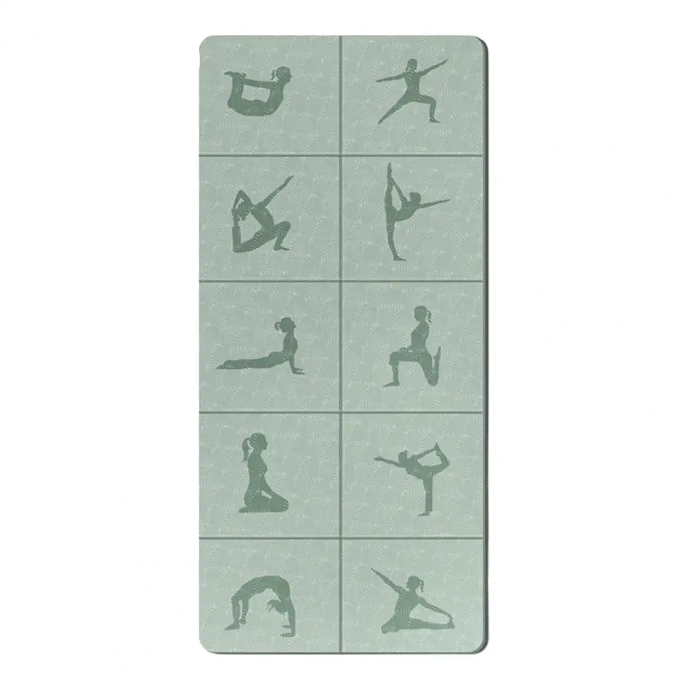 Foldable TPE Yoga Mat 6mm Non-Slip