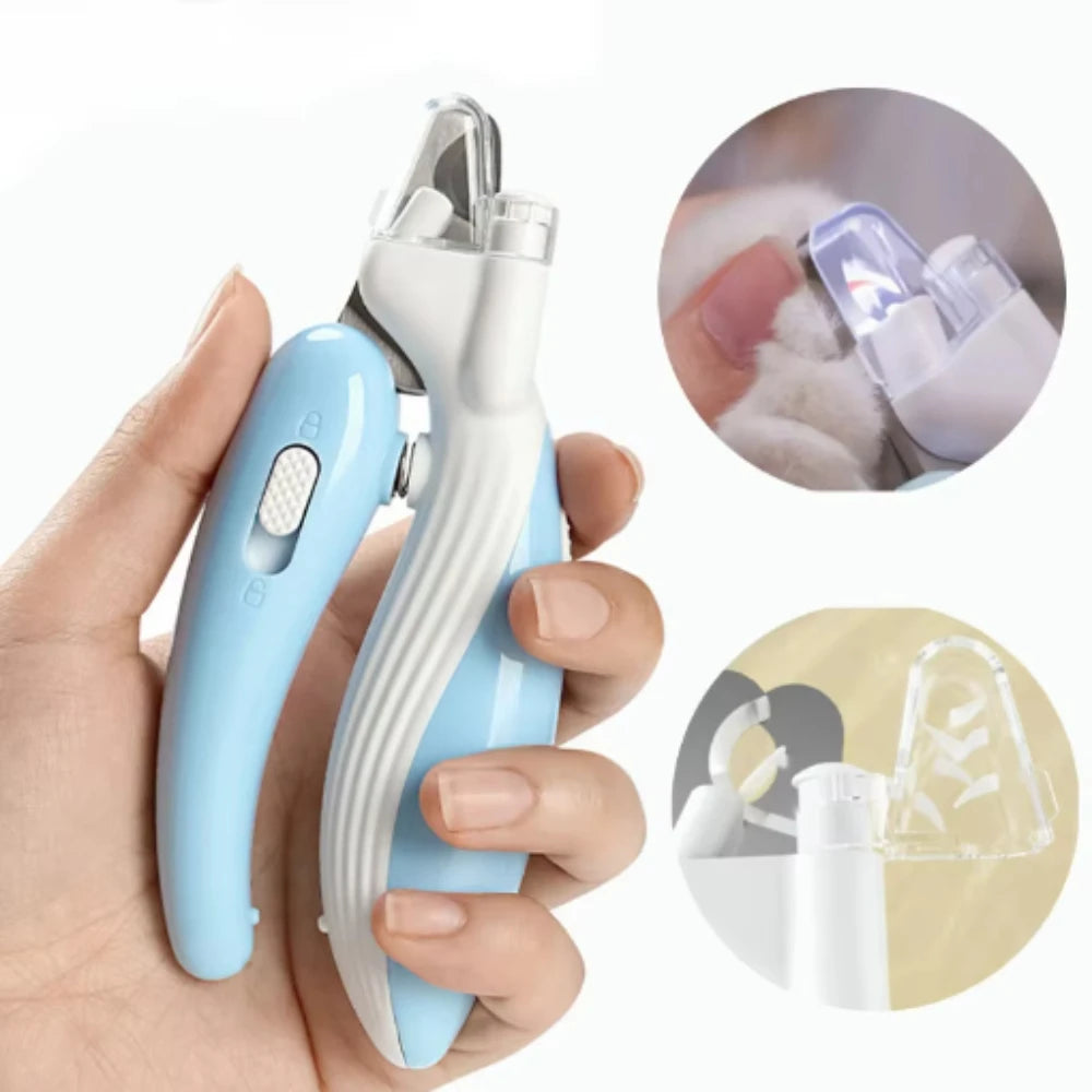 Professional Pet Nail Clippers with LED Light | Safe Paw Grooming Scissors for Dogs & Cats