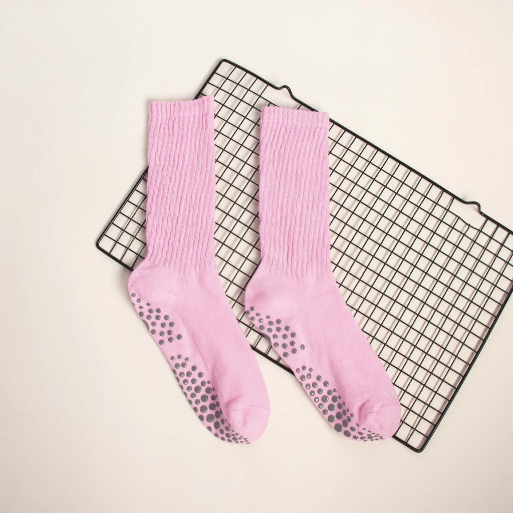 Women's Non-Slip Pilates Knee-High Socks