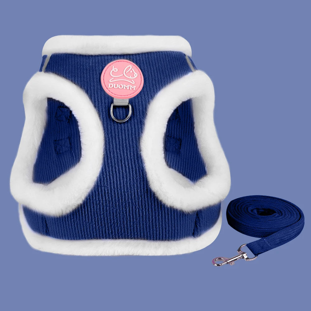 Rabbit Fur Pet Vest Harness
