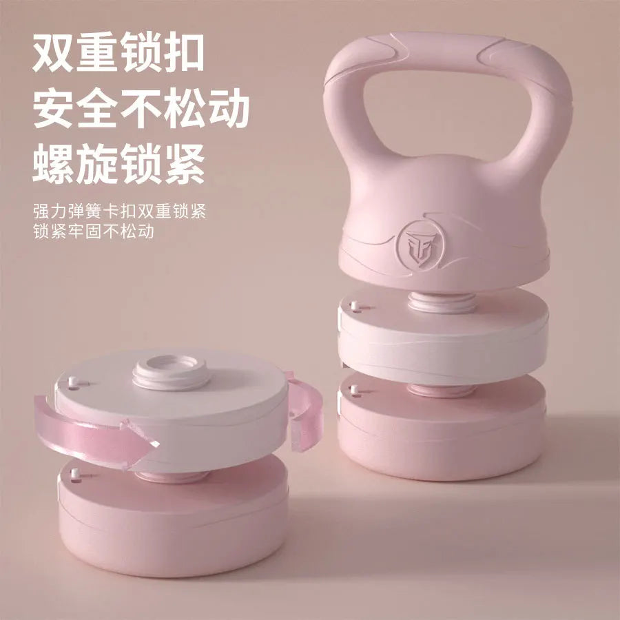 6kg Adjustable Kettlebell Set | Heavy-Duty Competition Strength Training Equipment for Men & Women | Eco-Friendly Protective PE Shell for Home Fitness & Weightlifting