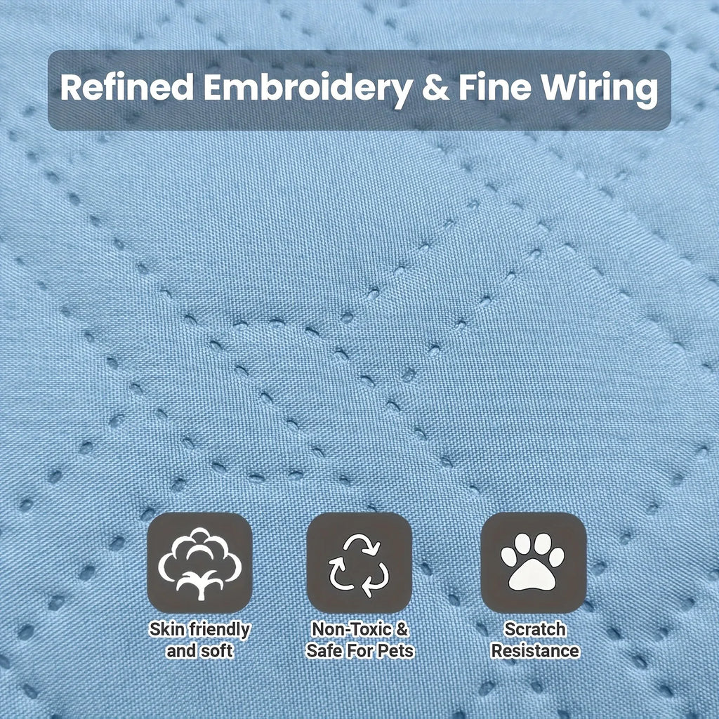 Self-Cooling Ice Silk Pet Mat – Breathable Summer Sleep Pad for Dogs & Cats