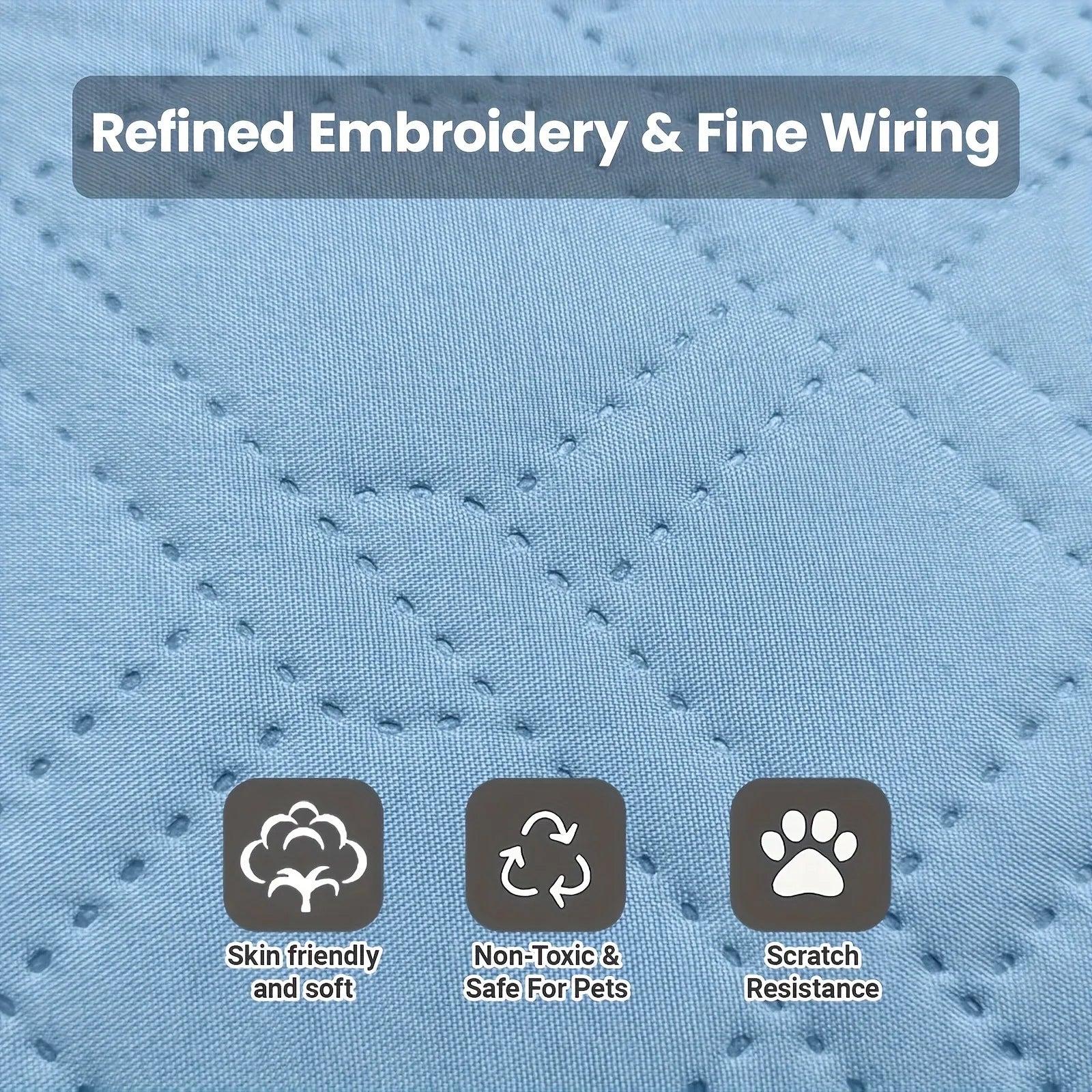 Self-Cooling Ice Silk Pet Mat – Breathable Summer Sleep Pad for Dogs & Cats