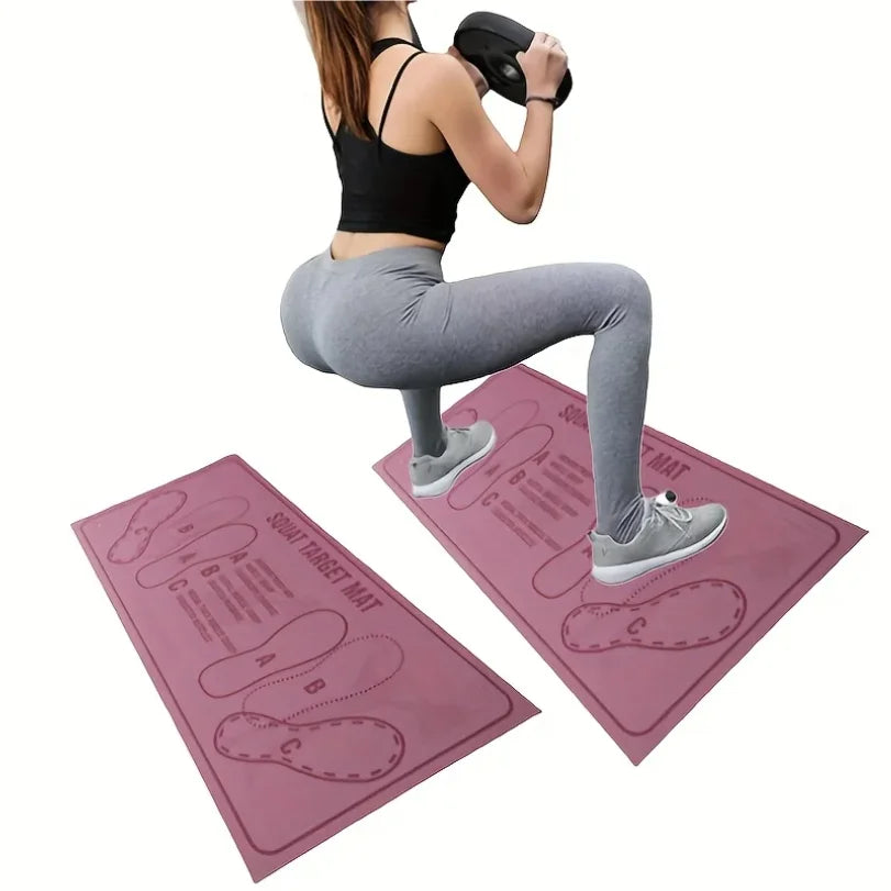 Professional Anti-Slip Squat Wedge Block Set – High-Density Durable Training Mats for Weightlifting, Heel-Elevated Squats, and Improved Mobility (Home & Gym)