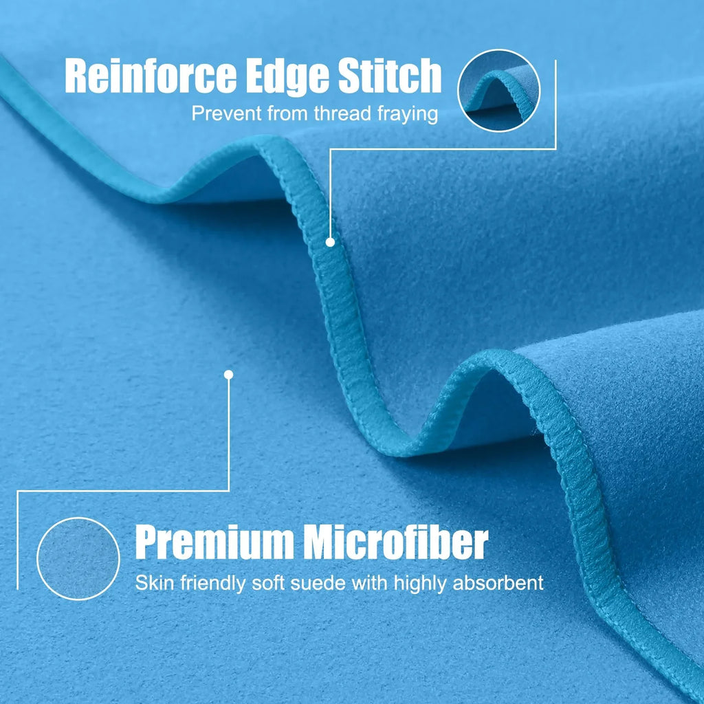 Outdoor Microfiber Quick-Drying Cooling Sports Towel – Super Absorbent Ice Towel for Fitness, Gym, Camping, and Beach (Multiple Sizes)