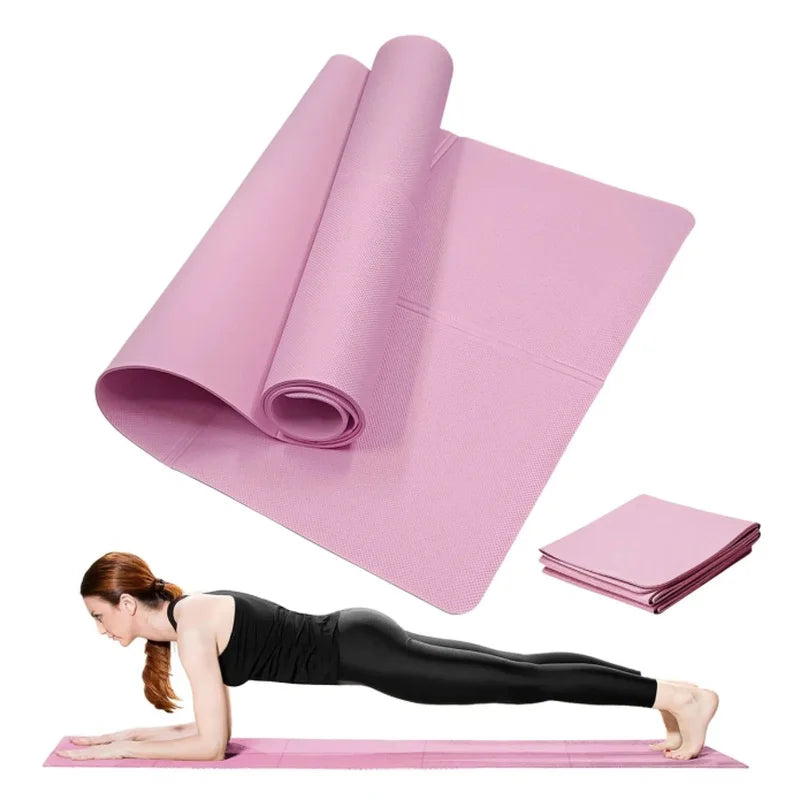 4mm Anti-Slip Yoga Mat Portable Fitness Workout Mat
