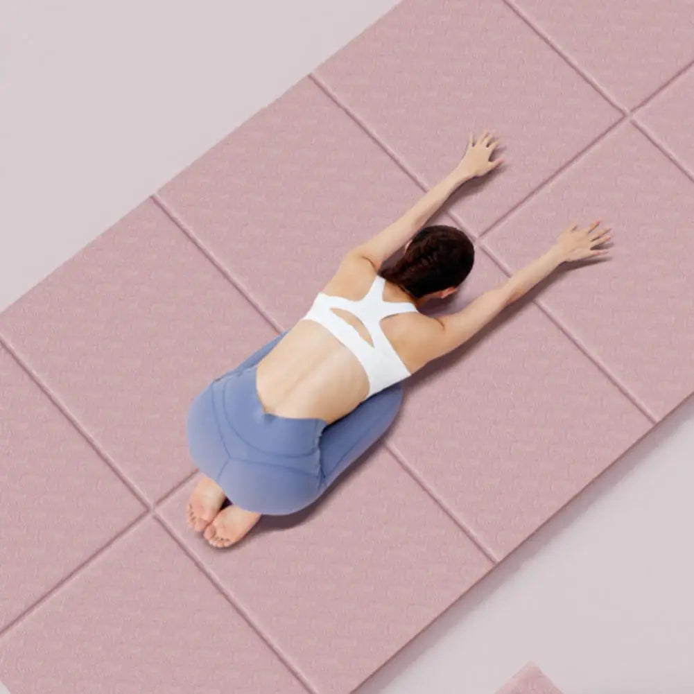 Foldable TPE Yoga Mat 6mm Non-Slip