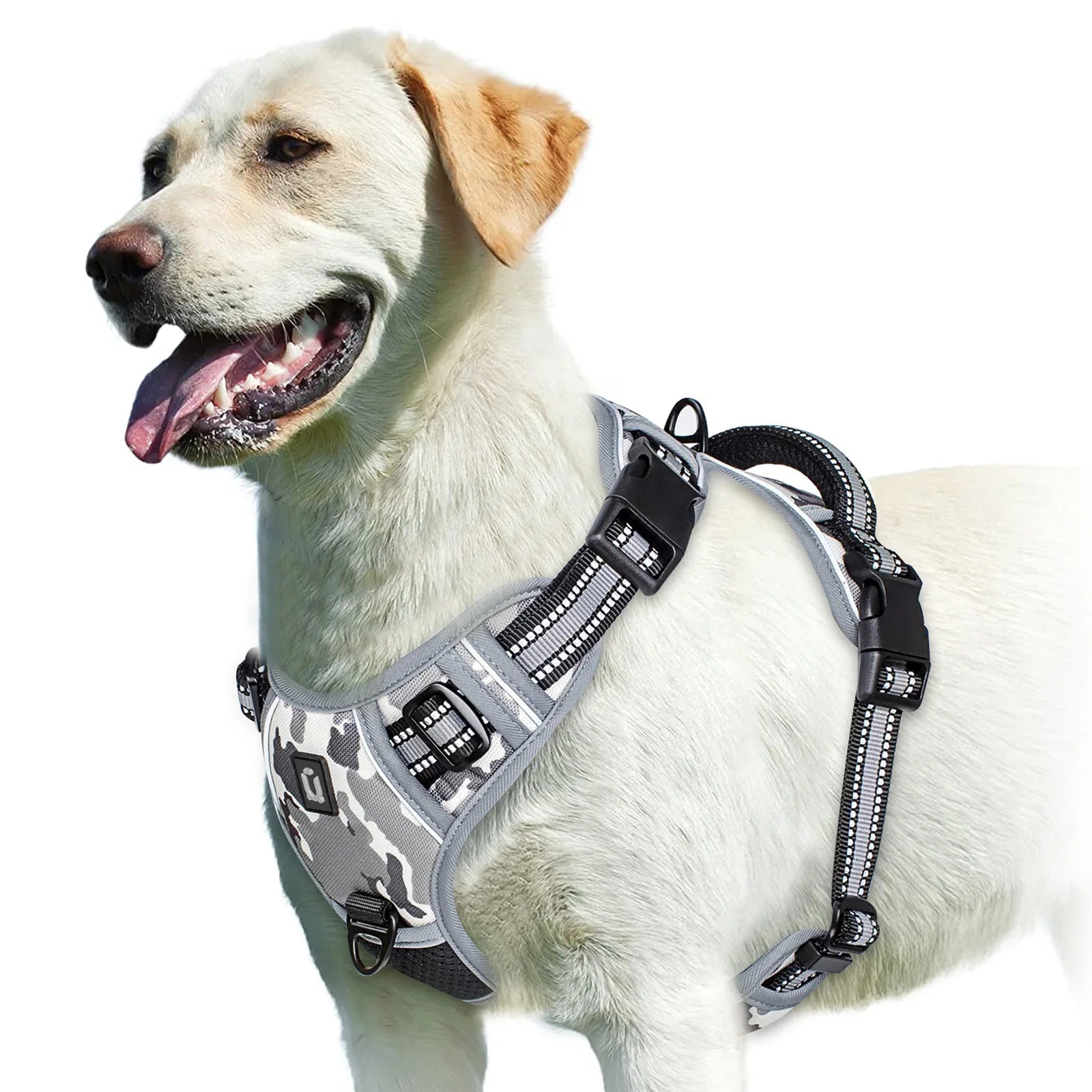 No Pull Dog Harness, Adjustable Soft Padded Pet Vest with Easy Control Handle for Training and Daily Walks