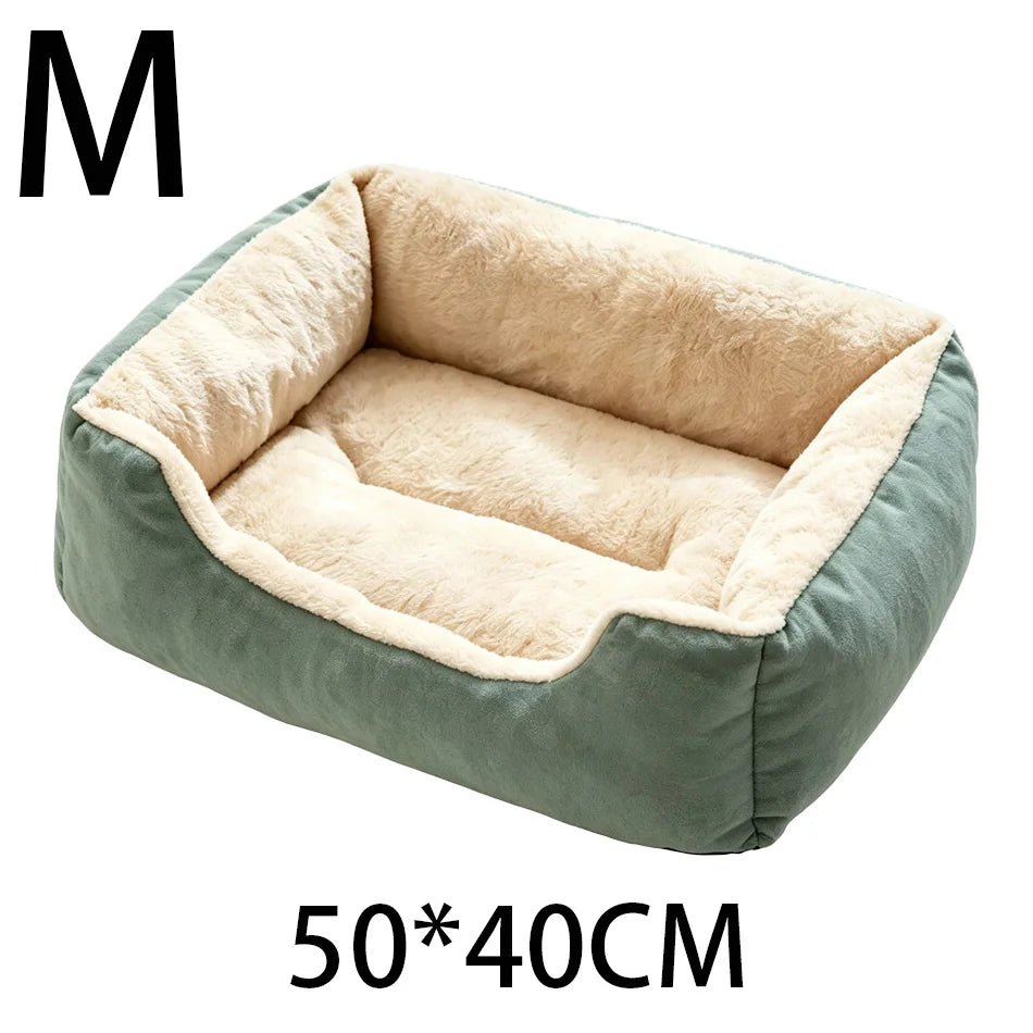 Winter Plush Cat Bed House