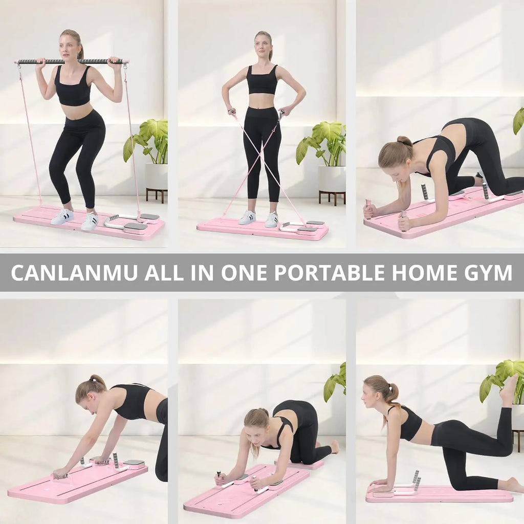 8-in-1 Smart Pilates Reformer Board & Strength Training System – Professional Home Gym with Integrated Timer