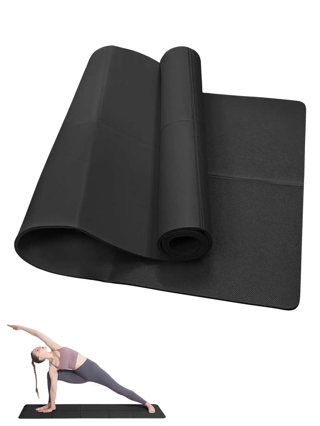 4mm Anti-Slip Yoga Mat Portable Fitness Workout Mat