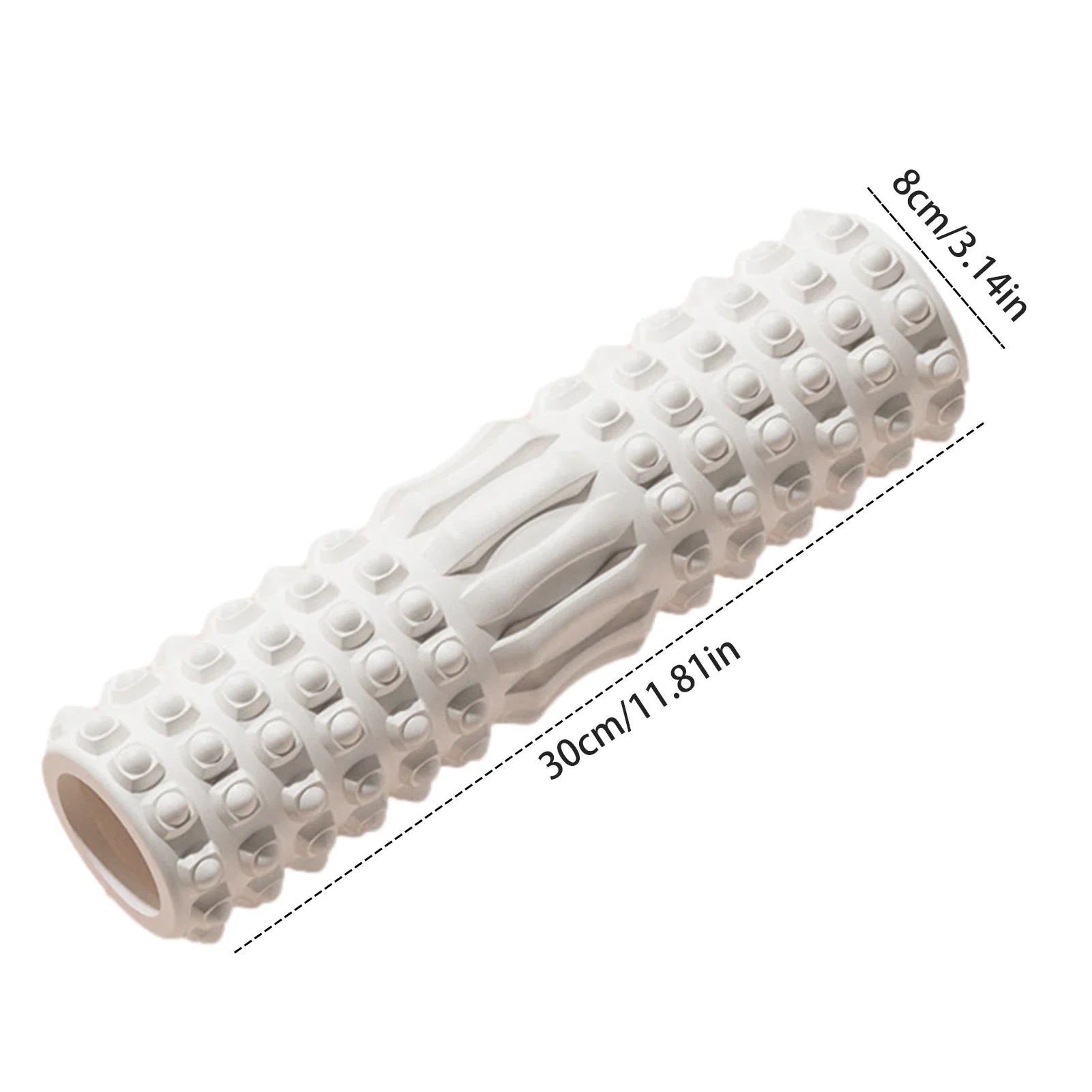 High-Density EVA Muscle Recovery Foam Roller – Ergonomic Deep Tissue Massager for Back Pain Relief, Physical Therapy, and Yoga Fitness Training