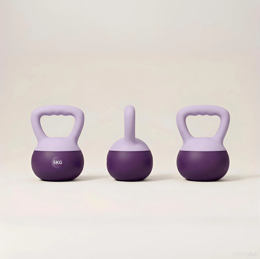 remium 5kg PVC-Coated Cast Iron Kettlebell | Colorful Hand Weight for Yoga, Home Fitness, and Strength Training | Heavy-Duty Compact Kettlebell for Weightlifting