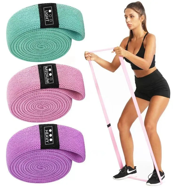 3-Piece Fabric Resistance Bands Set for Full-Body Workouts