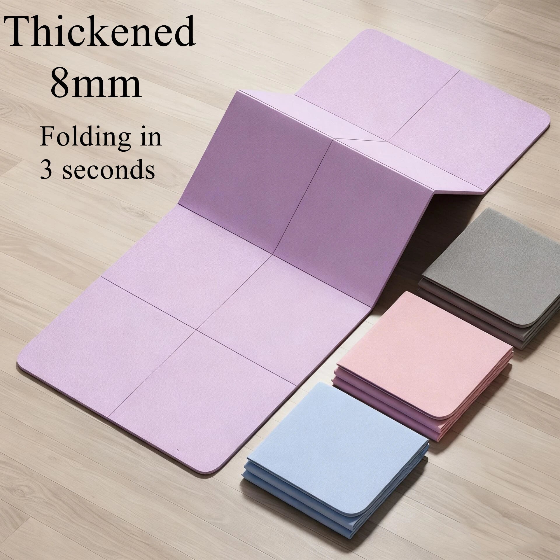 Folding Yoga Mat – Thickened Fitness Exercise Mat